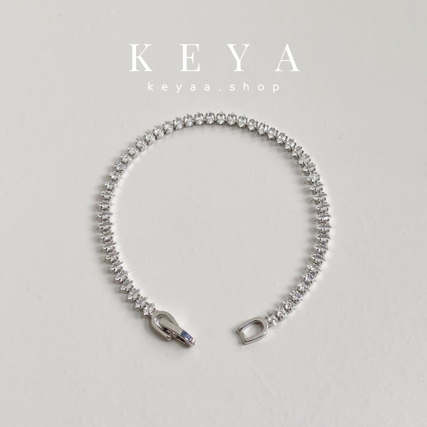 Rosalie Tennis Bracelet Silver