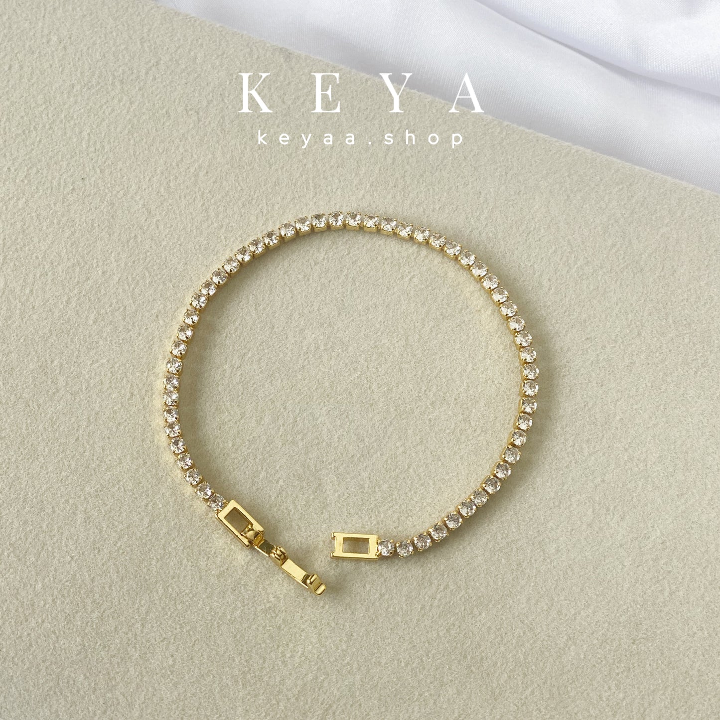 Ava Tennis Bracelet 2mm
