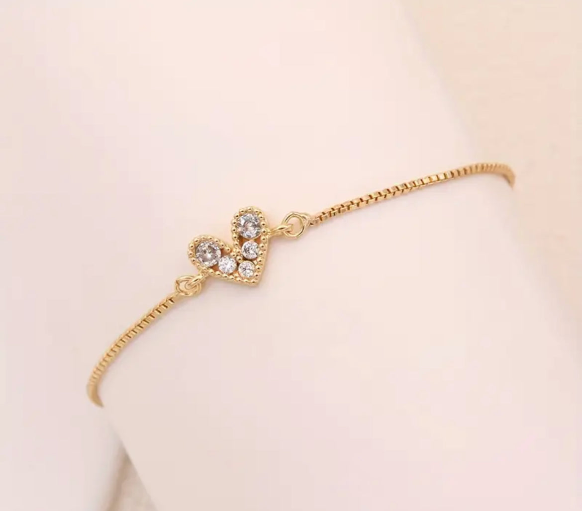 Heart Charm Bracelet
