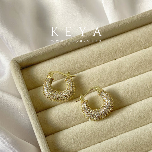 Leena sparkle hoops