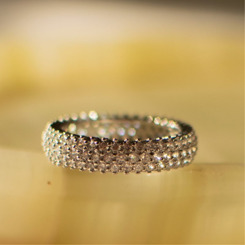 Diamond Luna Ring