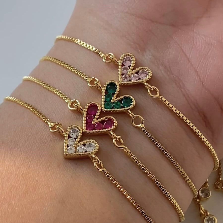 Heart Charm Bracelet