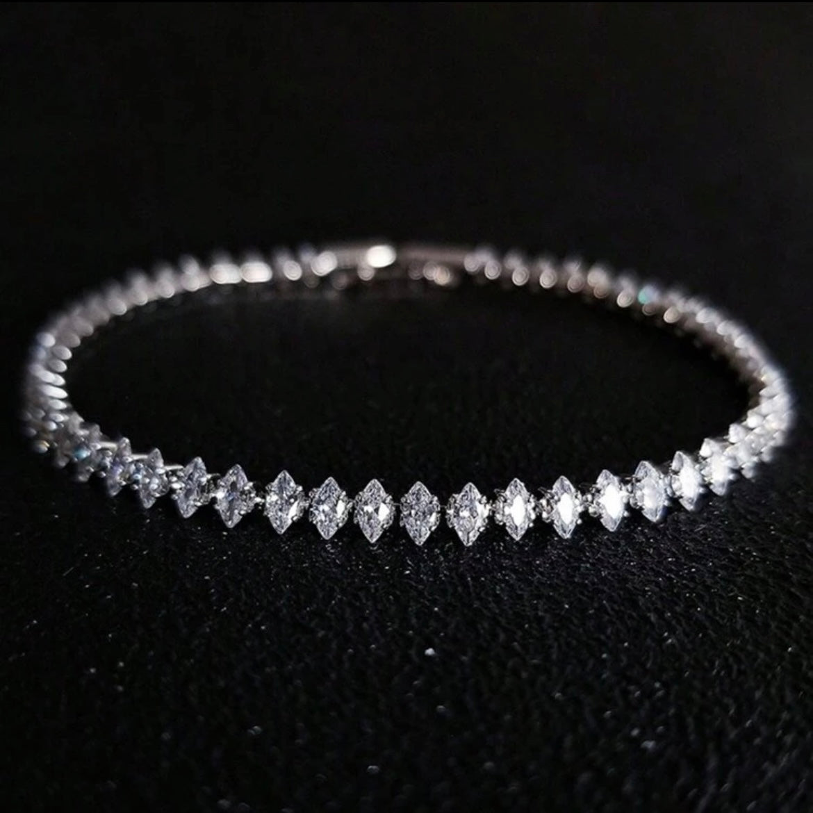 Rosalie Tennis Bracelet Silver