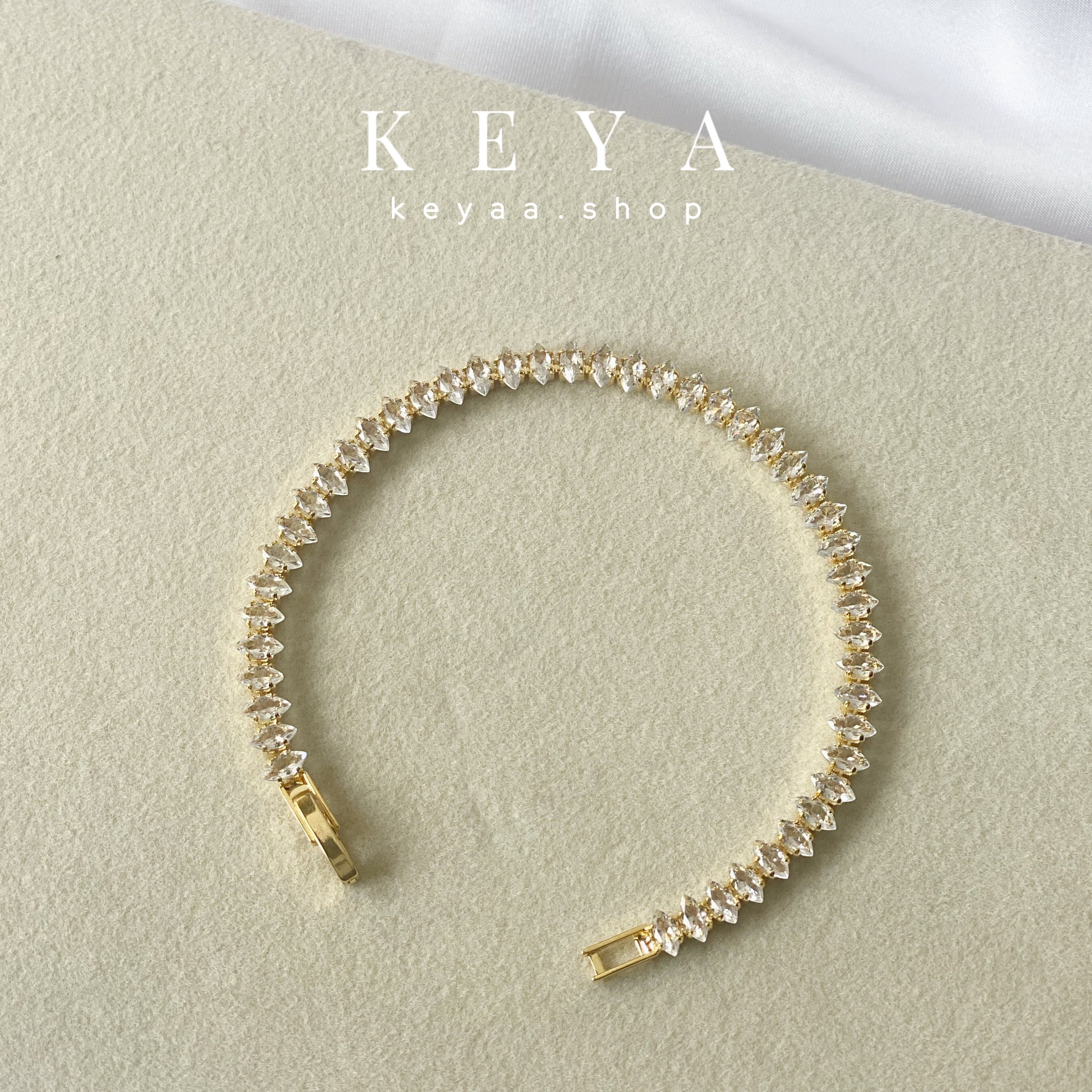 Rosalie Tennis Bracelet Golden