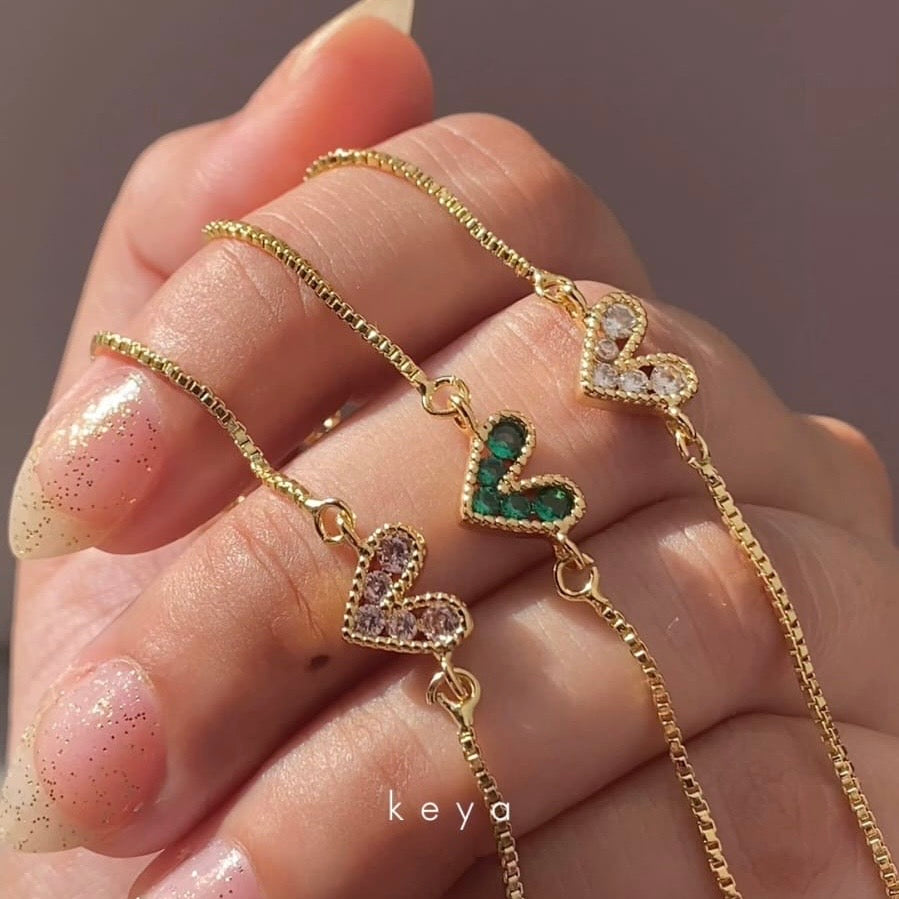 Heart Charm Bracelet