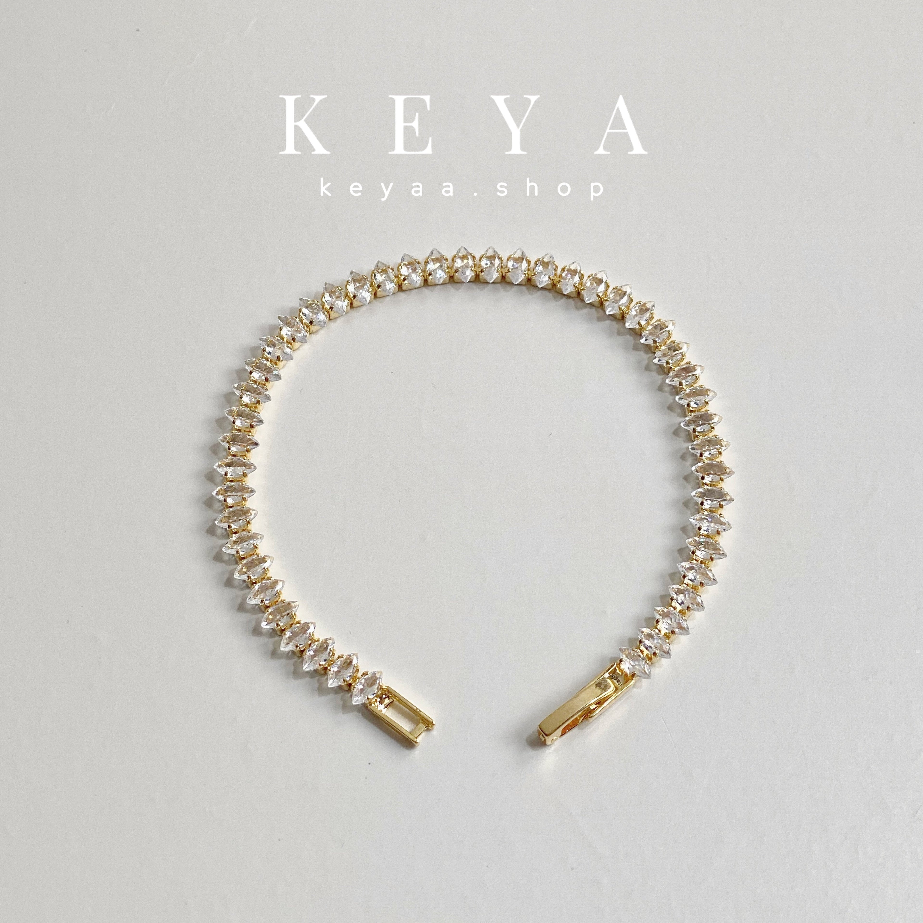 Rosalie Tennis Bracelet Golden