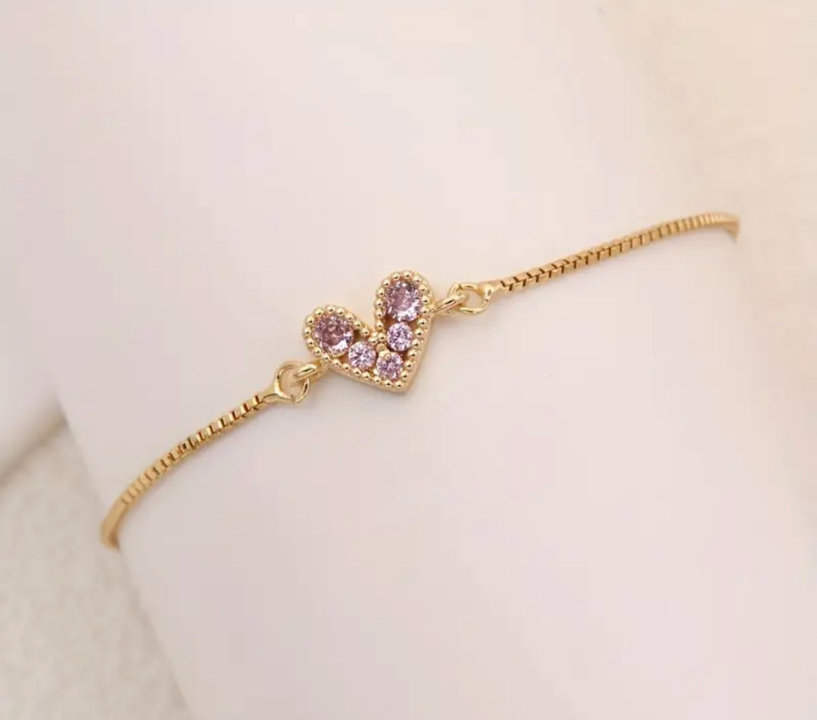 Heart Charm Bracelet